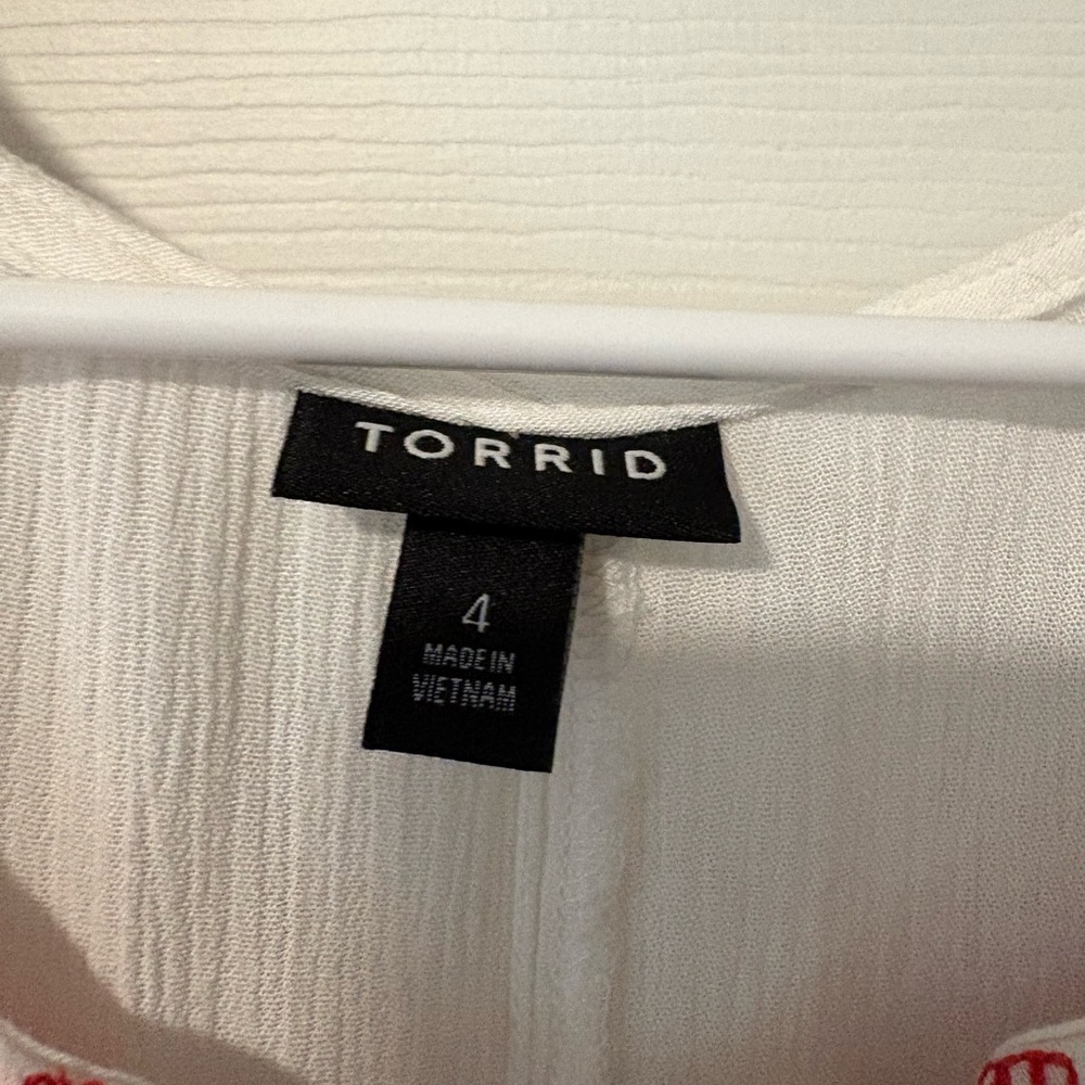 Torrid Cream Blouse